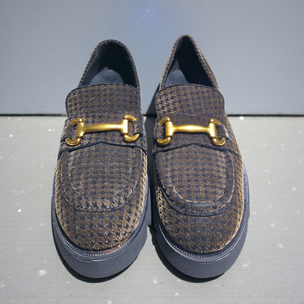 NEW Pons Quintana Menorca Woven Horsebit Loafers 65 BRONZE EU 40 Made Spain - Picture 3 of 11